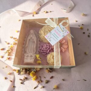 Caja de Velas con Virgen